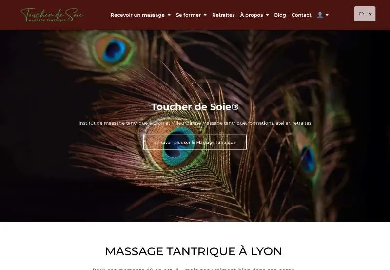 Site Toucher de Soie sur ordinateur