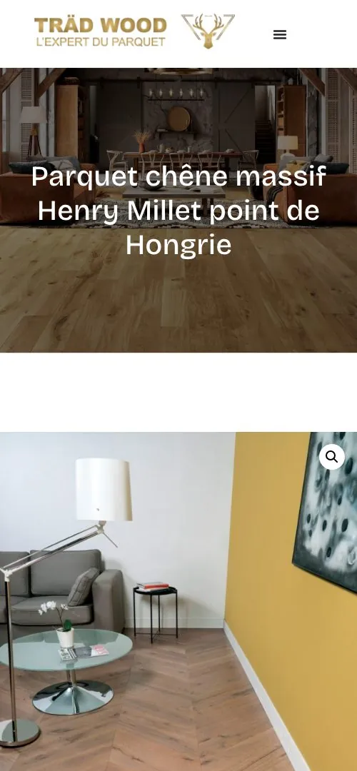 Fiche produit Träd Wood sur téléphone