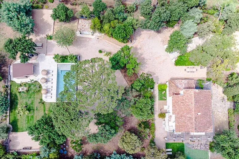 Vue aérienne par drone