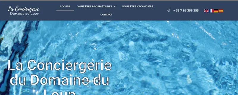 Site Conciergerie du Domaine du Loup