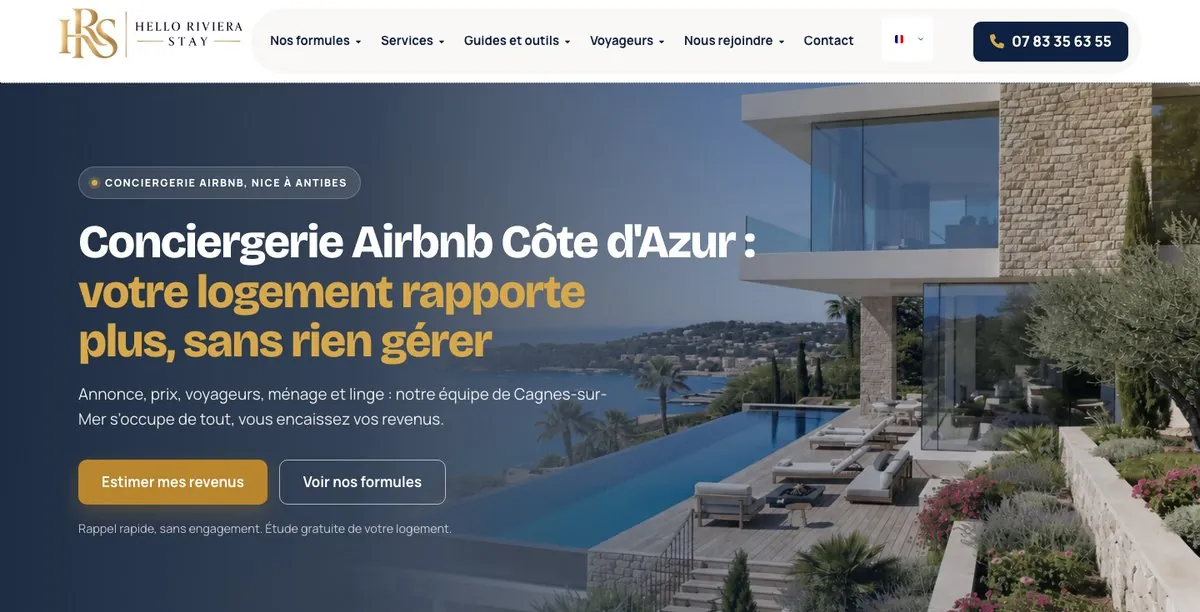 Site Hello Riviera Stay