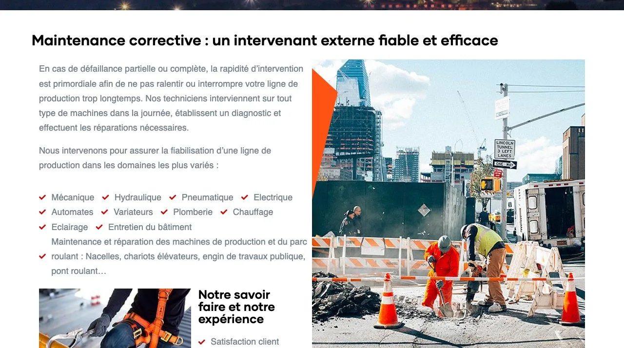 Mrpac : Page Dépannage et réparation