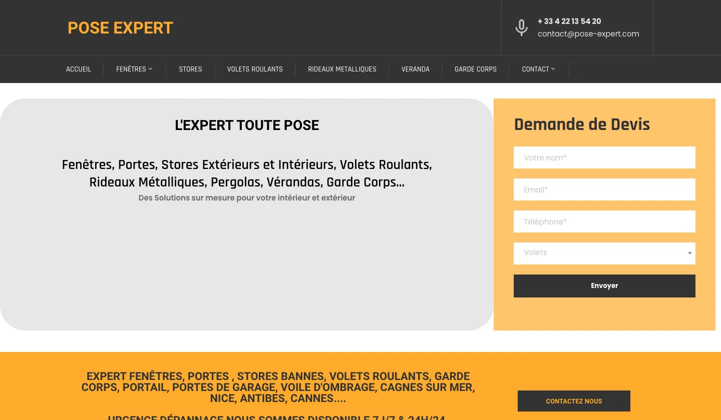 Pose Expert : l’ancien site, en 2023