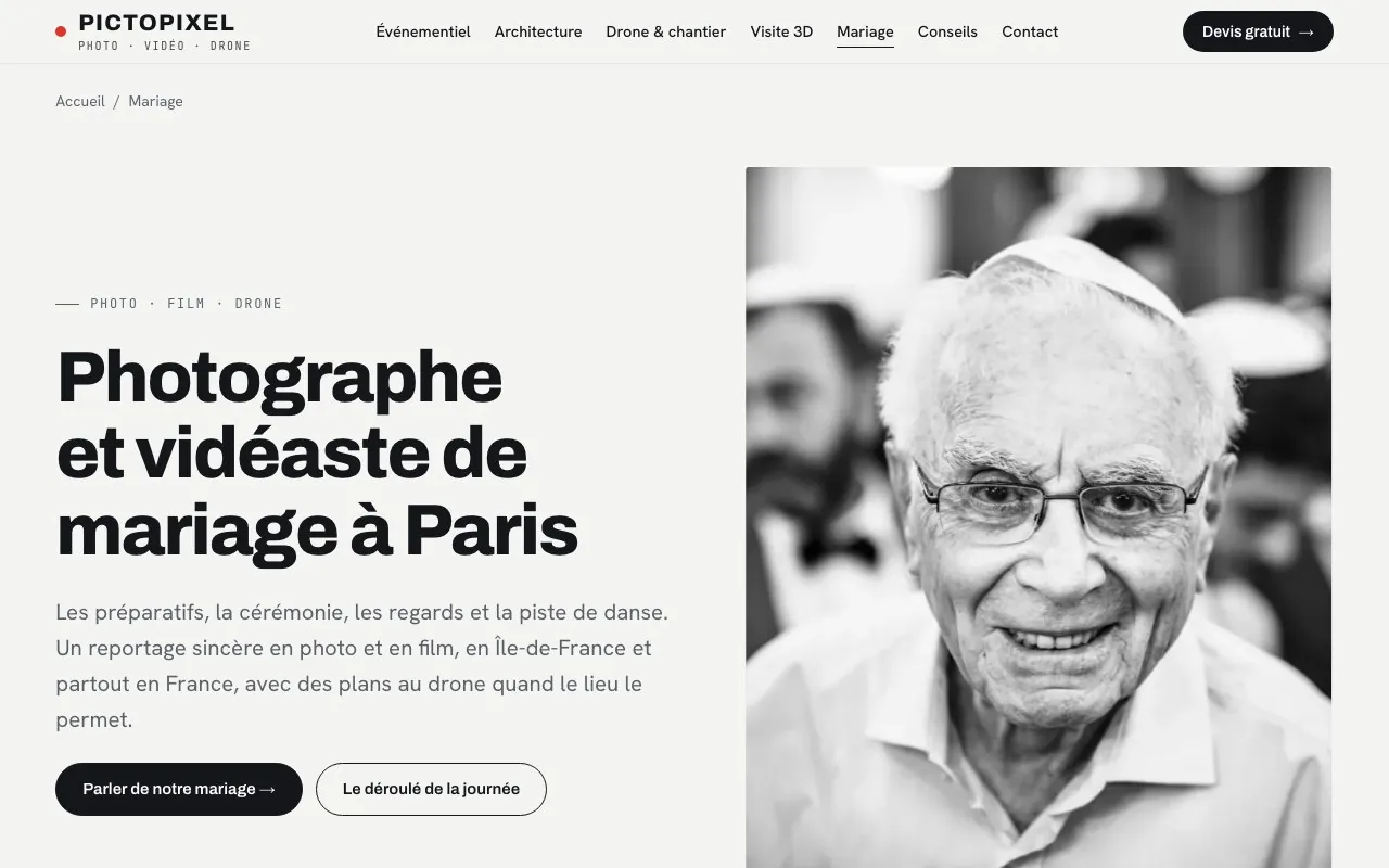 Pictopixel : Page Mariage