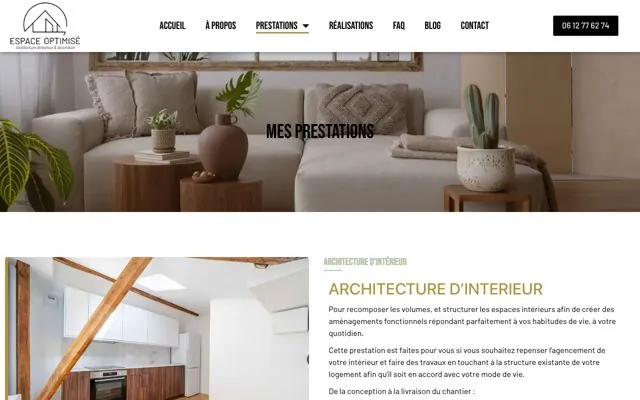 Page 3 du site Espace Optimisé
