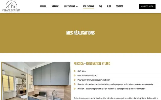 Page 4 du site Espace Optimisé